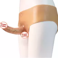 久爱 穿戴式女用情趣玩具仿真阳具les拉拉阴茎内裤 女同性恋用具穿戴裤 男用硅胶假阳器成人情趣性用品 实心小号款
