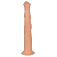 久爱 仿真阳具女用特大种马女性私处按摩自慰器具性玩具特粗特长特大仿真阳具 肉色(长42cm粗6.5cm可入39cm)送礼