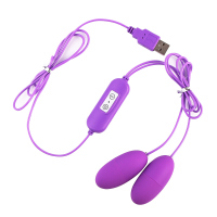 久爱 USB直插情趣跳蛋 女用自慰器具器 夫妻用品房事性工具 成人情趣用品 双跳紫色