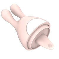 久爱无线遥控充电震动小跳蛋吸允舌舔秒潮舔吸震萌宠女用自慰器具器迷你不可穿戴器具***情趣性成人用品 小兔子舌舔款