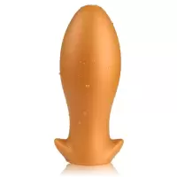 诱生活(Lure)后庭粗大肛塞棒男女用柔软菊扩肛器肛条情趣玩具sm深入式gay成人性用品 龙蛋金色粗8.5+200ml油