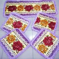 面包车7座小车5座皮卡专用冬季棉垫小三件防滑加厚毛绒三件套坐垫