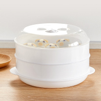 纳丽雅微波炉专用蒸笼家用热馒头双层蒸盒加热容器多功能器皿蒸屉碗