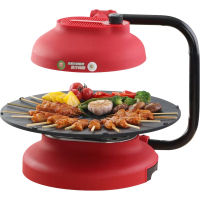 纳丽雅锅圈烧烤炉德朗红外线电烤炉 韩式烤肉锅旋转_ 