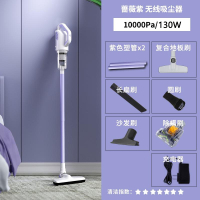 志高(CHIGO)吸尘器家用大吸力无线手持式地毯强力猫狗毛小型大功率_无线款白紫+沙发刷+除螨刷