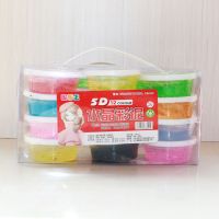 12色水晶泥|橡皮泥果冻泥水晶泥12色水晶24色彩泥儿童diy粘土无毒透明吹泡泡