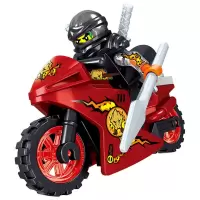 M16摩托车[送人仔]|兼容新品幻影忍者人仔小人偶男孩积木拼装玩具摩托车套装