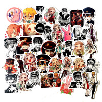 50张日漫卡通地缚少年花子君涂鸦贴旅行箱吉他笔记本个性汽车贴纸
