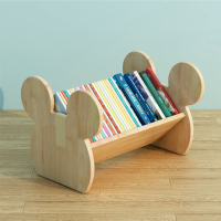 实木儿童书架落地宝宝卡通绘本架桌面玩具收纳架幼儿园家用