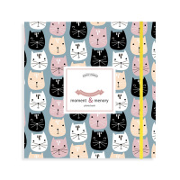 猫咪 20页白色内页(40面)|2019新款成长记录影集粘贴式卡通宝宝相册本大容量diy制作纪念册