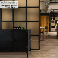 茶色磨砂玻璃贴膜透光不透明浴室移门窗户遮光防窥咖啡色装饰贴纸