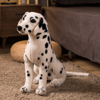 站姿斑点狗 75cm|仿真狗狗公仔毛绒玩具动物大狼狗玩偶站姿狗趴姿狗摆件整蛊礼物男