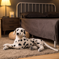 趴姿斑点狗 60cm|仿真狗狗公仔毛绒玩具动物大狼狗玩偶站姿狗趴姿狗摆件整蛊礼物男