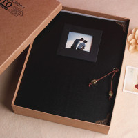 【黑色相框】送礼包+礼盒 黑卡【30张60面】|复古相册diy手工粘贴式影集创意浪漫情侣恋爱纪念本创意生日礼物