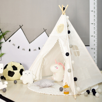 白色蕾丝球太阳花(不带垫子)|ins风儿童室内帐篷男孩游戏屋印第安玩具小房子女孩宝宝公主家用