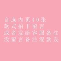 单独内页40张(可自选不含外壳)|活页票据名片单词卡明星小卡专辑3寸4寸5寸照片拍立得活页相册门票车票电影票飞机票火车票