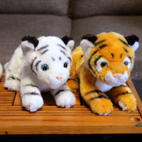 可爱仿真东北虎公仔老虎毛绒玩具娃娃生肖虎小号玩偶生日礼物女孩
