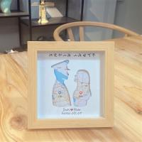 地图款—军恋【礼盒装】 不带灯|情人节创意恋爱相册周年纪念情侣异地军恋生日礼物女生送男友