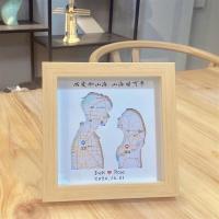 地图款—情侣接吻【礼盒装】 不带灯|情人节创意恋爱相册周年纪念情侣异地军恋生日礼物女生送男友
