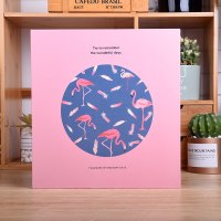 火烈鸟的爱情 20张40面(白色内页)|情侣相册粘贴式手工diy覆膜记录车票门票收藏恋爱记录纪念册本夹