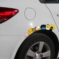 汽车贴纸遮挡划痕车身贴抖音保险杠装饰贴电动车卡通创意防水反光