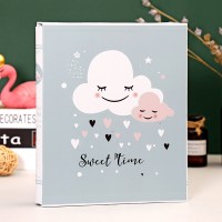 白云宝宝 过塑6寸400张|4寸5寸6寸竖版相册本插页式家庭影集大容量400张装过塑照片纪念册