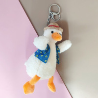 加油鸭子玩偶毛绒书包挂件公仔玩具ins网红娃娃钥匙扣女生日礼物