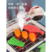 儿童烧烤玩具仿真烤串套装过家家女孩厨房做饭2煮饭4炒菜5女童3岁