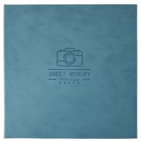 蓝色美好回忆 常规款40页(正反80面)|相册影集diy相册本宝宝纪念册自粘贴式覆膜家庭手工情侣大容量