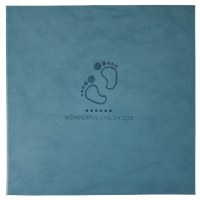 蓝色成长足迹 加大款60页(正反120面)|相册影集diy相册本宝宝纪念册自粘贴式覆膜家庭手工情侣大容量