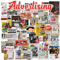 欧美复古老海报旧报纸广告贴纸行李箱贴笔记本平板ipad装饰贴画