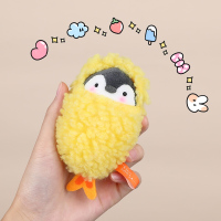 日系小企鹅书包挂件ins天妇罗炸虾情侣包挂饰玩偶钥匙扣毛绒公仔
