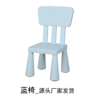 蓝椅工厂直供|椅子儿童椅子塑料凳子家用加厚椅子四脚小椅子宝宝圆凳靠背椅