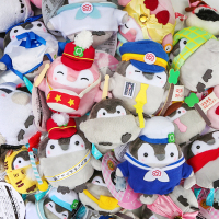 可爱正日系能量小企鹅毛绒书包包挂件公仔玩偶情侣元气钥匙扣玩具