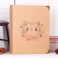 Cute猫 [5寸200张+7寸100张]|拍立得相册本 影集3寸5寸7寸插页式家庭情侣三寸照片纪念册大容量