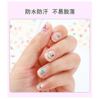 指甲贴儿童卡通贴画持久防水安全环保女宝宝小孩公主可爱美甲贴纸