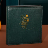 翡翠绿-像小时候那样 过塑6寸800张|皮质相册本插页式家庭影集大容量5寸6寸混合装大本过塑照片纪念册