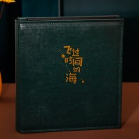 翡翠绿-飞过时间的海 过塑5寸800张|皮质相册本插页式家庭影集大容量5寸6寸混合装大本过塑照片纪念册