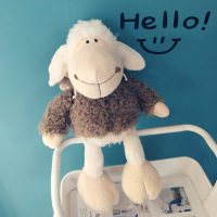 丑萌小羊公仔毛绒玩具可爱睡觉抱枕床上网红玩偶布娃娃生日礼物女