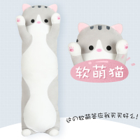 猫咪玩偶毛绒玩具可爱夹腿睡觉长抱枕男女生款抱抱熊床上娃娃公仔