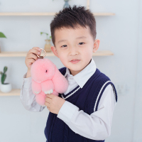 长毛兔毛绒玩具垂耳兔小兔子公仔玩偶迷你白兔兔手机挂饰书包挂件