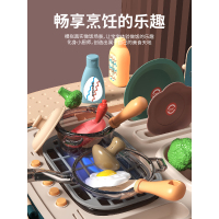 儿童玩具女孩仿真厨房手推车宝宝过家家3-6岁烧烤套装组合5