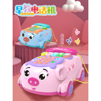 婴儿童玩具仿真电话机座机男宝宝音乐多功能早教1-2-3岁女孩
