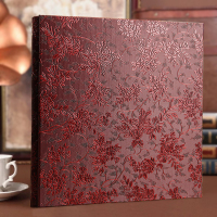 6寸过塑400张-酒红葡萄花|6寸相册本大容量横竖混合家用800张插页式皮面家庭影集相簿纪念册