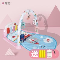 [暗粉]小熊天地充电版[2W+内容]|婴儿玩具婴儿健身架器脚踏钢琴0-3-6月1岁新生儿宝宝音乐摇摇琴椅