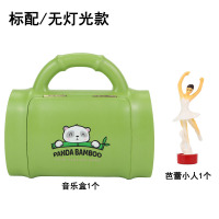 标配-绿色熊猫音乐盒不带灯光饰品|音乐盒八音盒女生日礼物新年旋转跳舞芭蕾女孩公主玩具儿童首饰盒