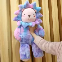 可爱玩偶狮子布娃娃扎染毛绒玩具女孩网红同款公仔女生床上抱抱熊