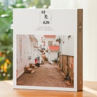 时光礼物 [7寸/7寸过塑都能放]200张|6寸200张大容量相册本过塑纪念册插页式小清新盒装家庭影集5寸7寸
