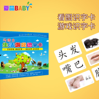 冯德全早教游戏识字卡片全套幼儿识字卡宝宝看图识字卡3-6岁