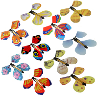 蝴蝶[5只] 均码|会飞的蝴蝶书签创意魔术新奇特减压玩具圣诞节儿童整蛊仿真会飞